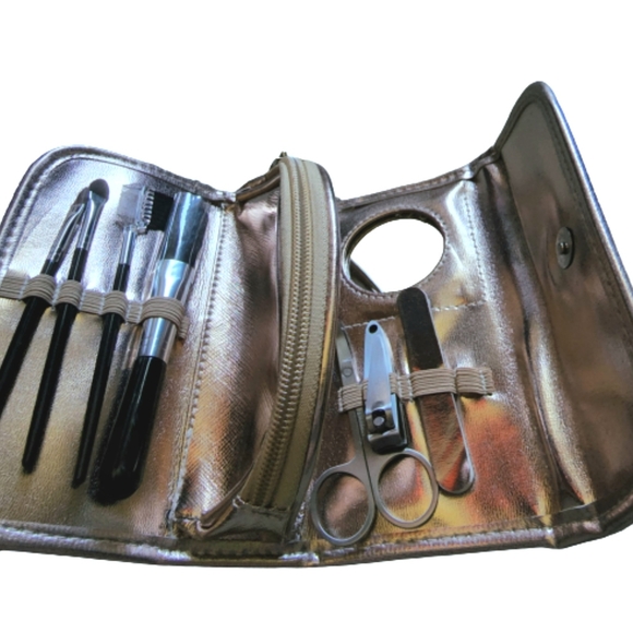 Rose Gold Travel Manicure & Makeup Set with Tools - Picture 3 of 6